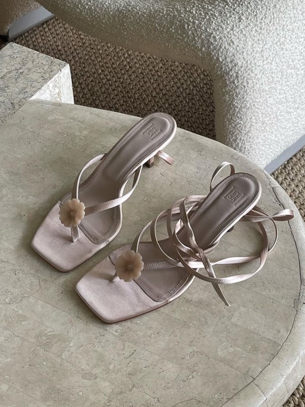 Helsa Kitten Lace Up Sandal